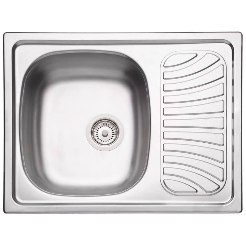 Cuba de Aço Inox Pré-Polido Marea de Sobrepor 62x50cm c/ Válvula 4,5 Tramontina