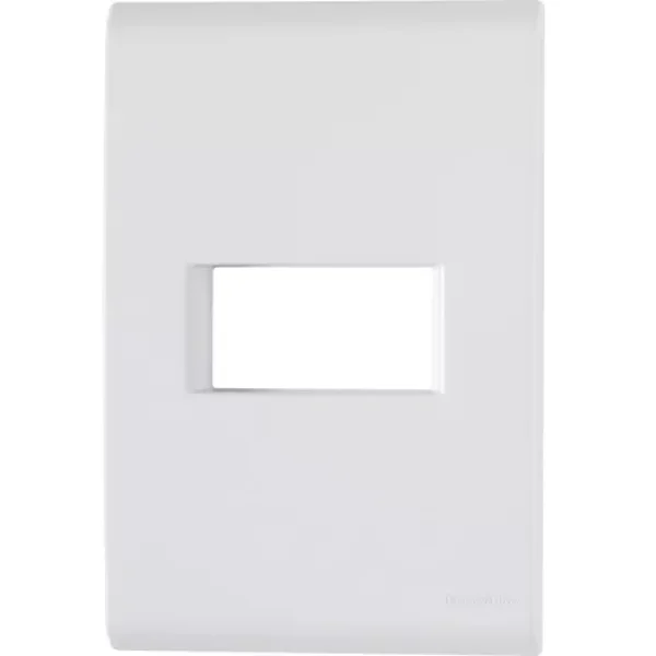 Placa 4x2 1 Posto Horizontal Liz Branco